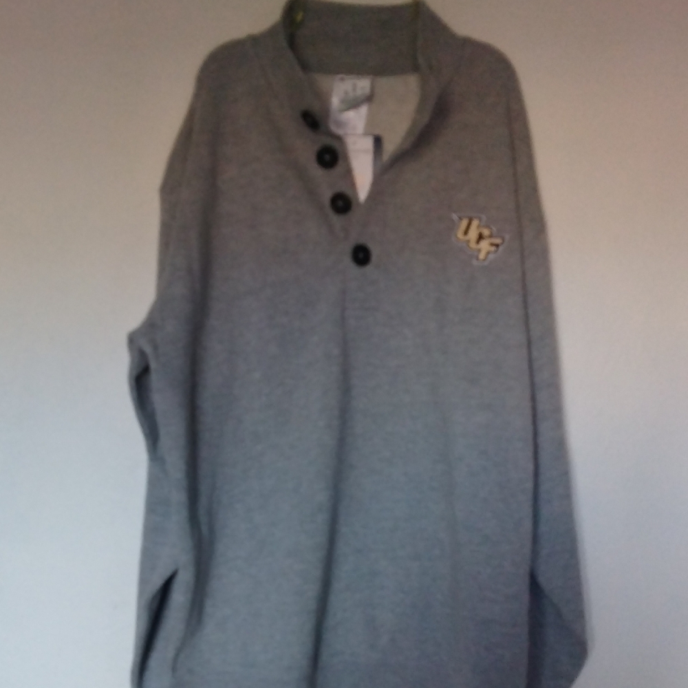 UCF Champion Heather Gray Button-Up Jacket